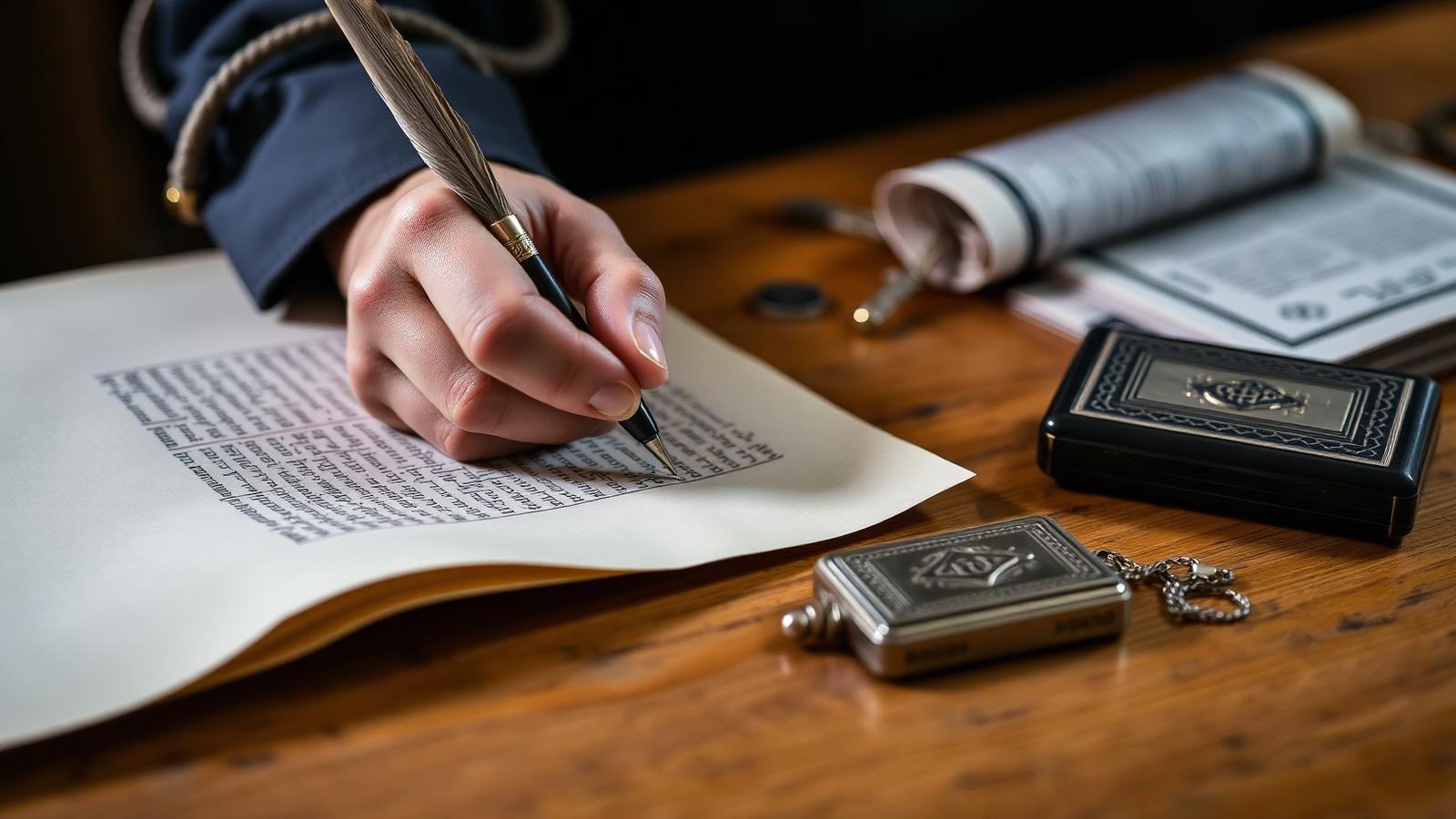 Écriture d'un sofer