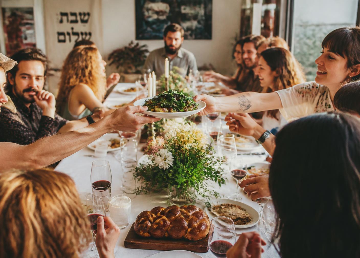 Repas de Chabbat de la communauté